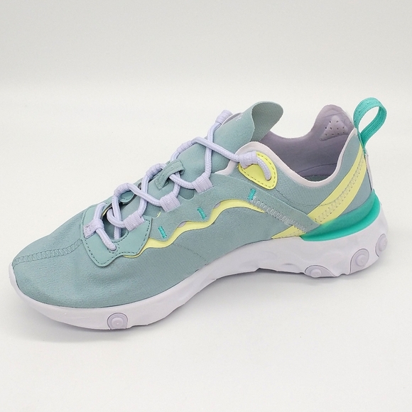 Nike React Element 55 Running Sneakers Teal White Women's Size 6.5 BQ2728-301 - Picture 4 of 8